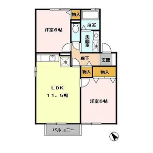 アルス明石台 AH【2階】の間取り