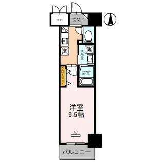 ロージェ泉中央【3階】の間取り