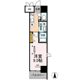 1Kの間取り画像