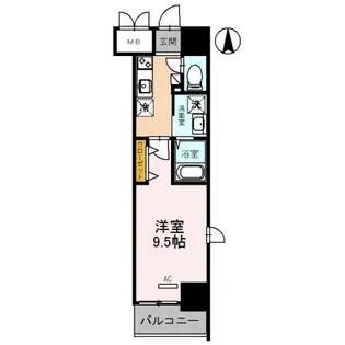 ロージェ泉中央【1階】の間取り