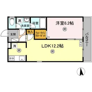 オアシスワン【1階】の間取り