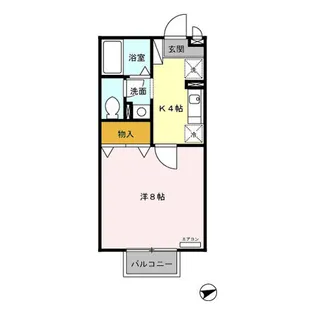 コンフォートASAKA【1階】の間取り