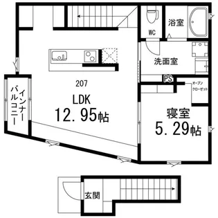 コネクト【207号室】の間取り