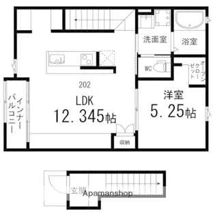 コネクト【202号室】の間取り
