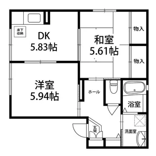 ラヴィーヌ【101号室】の間取り