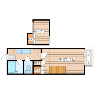宮床ビレッジ【2階】の間取り