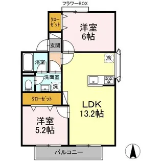セジュールパーク【1階】の間取り