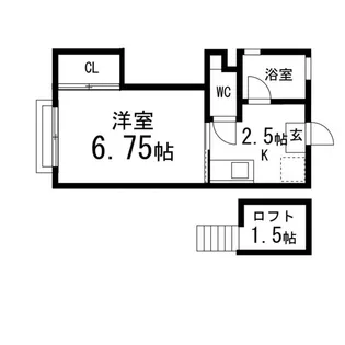 コスモランド八乙女【202号室】の間取り