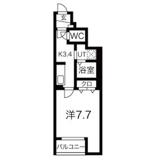 ALIVIO幸町II(アリビオ)【1階】の間取り