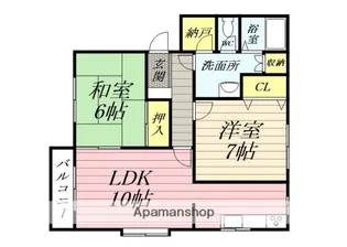 シャトウKTⅡ【1階】の間取り