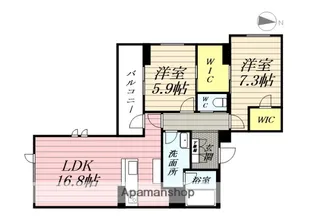 ALFLAT梅田町【2階】の間取り