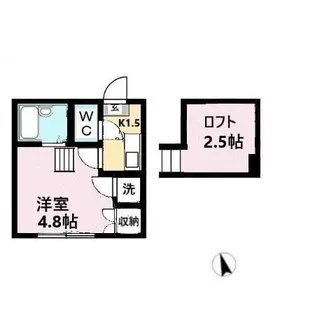 ビューコート小田原【107号室】の間取り