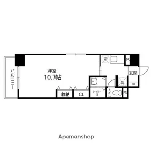 PRESIDENT IN 上杉【601号室】の間取り