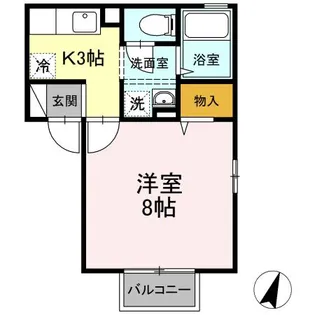 シャトレーライフ【1階】の間取り