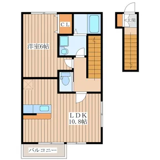 フィオーレH・S【2階】の間取り