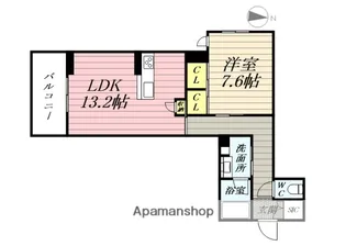 GRAND GRACE八乙女【1階】の間取り