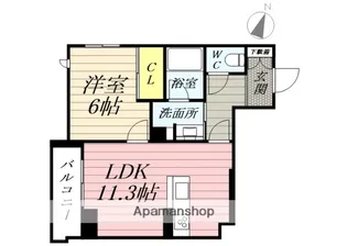 エクラージュ二日町【2階】の間取り