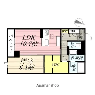 ALBEMARLE錦町【1階】の間取り