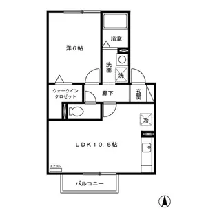 レピィナード Ⅱ【2階】の間取り