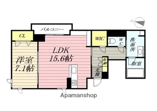 ベレオ・花京院【2階】の間取り