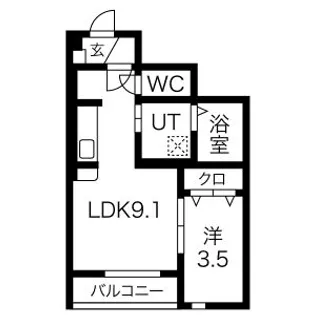 フォルーナV【1階】の間取り