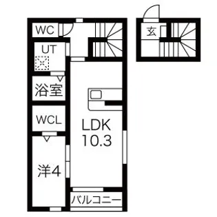 シャルマンヴィラ吉岡【2階】の間取り