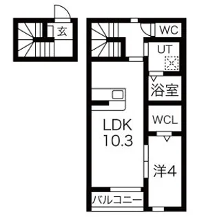 シャルマンヴィラ吉岡【2階】の間取り