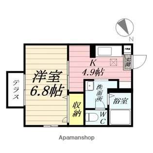 カーサ青葉【1階】の間取り