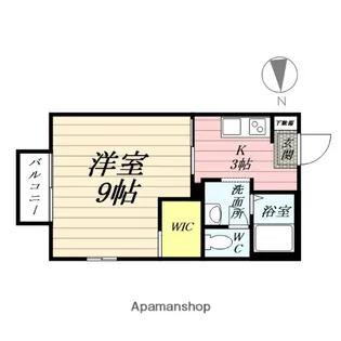 ルクエンス小田原B【1階】の間取り