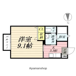 パルシオ イースト【2階】の間取り