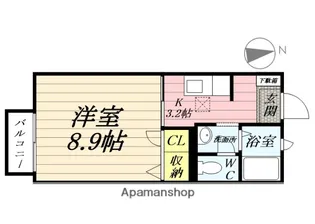 パルシオ サウス【1階】の間取り