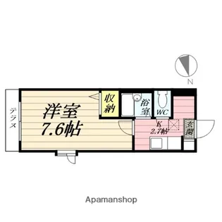 ラ・フォーレ台原【1階】の間取り