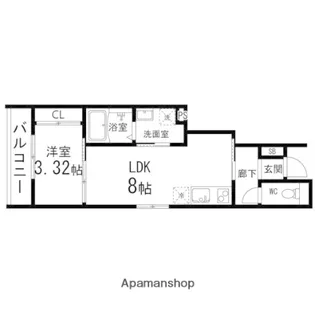 ペアレシア泉ヶ丘Ⅶ【101号室】の間取り