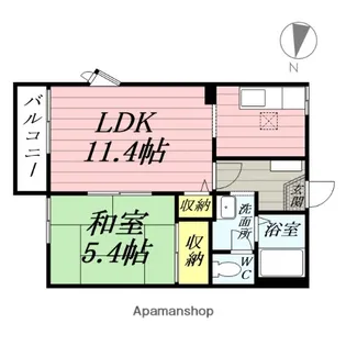 メサ・フォレストⅡ【1階】の間取り