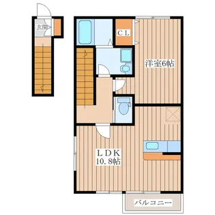 もとき荘【2階】の間取り