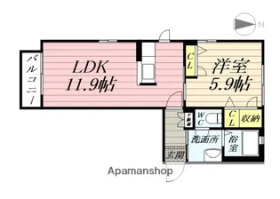 シュシュ【2階】の間取り