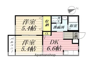 ドエルポラリスA【2階】の間取り