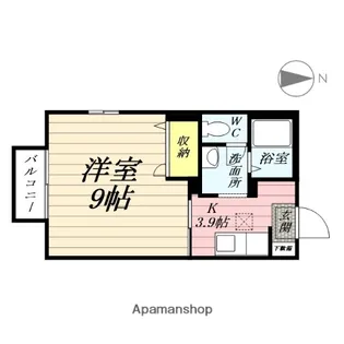 ルクエンス小田原A【1階】の間取り