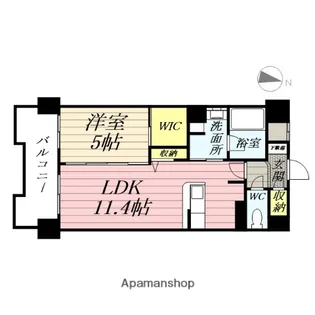 シャーメゾンステージ 広瀬通【9階】の間取り