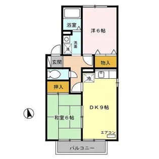 ツインコート A・B【1階】の間取り