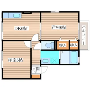 ロイヤルハイツ25【2階】の間取り