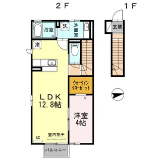プリムヴェール【2階】の間取り