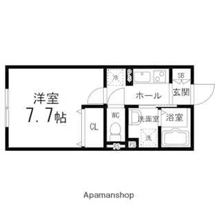 ペアレシア吉岡【101号室】の間取り