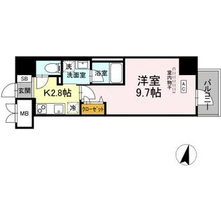 BULL HOUSE【3階】の間取り
