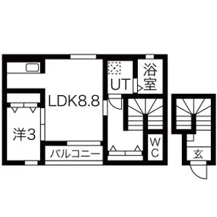 ELLPORT(エルポート)【2階】の間取り