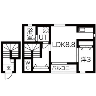 ELLPORT(エルポート)【2階】の間取り