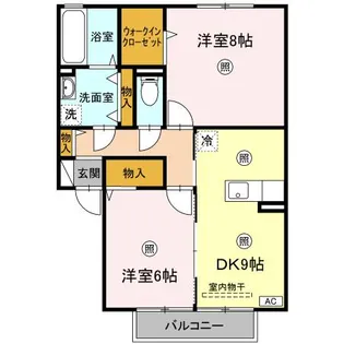 ラルーナ II【2階】の間取り