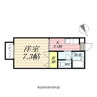 HILLS・MIKI【2階】の間取り