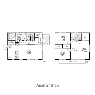 宮城県仙台市泉区将監殿5丁目【一戸建】の間取り