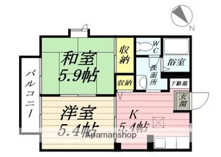 ビバレントA【1階】の間取り